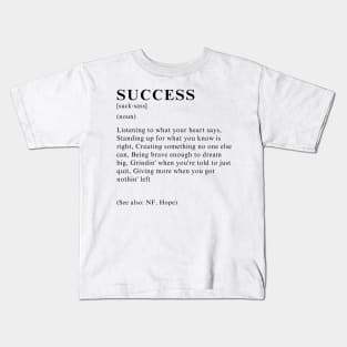 What's your definition of success NF Hope Quote Kids T-Shirt